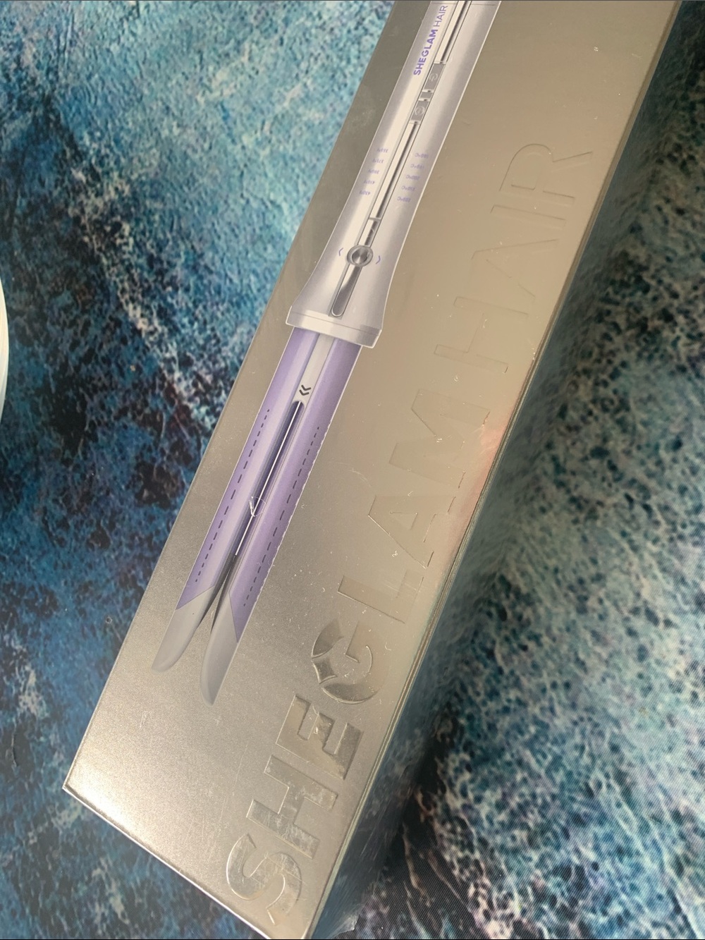 SHEGLAM HAIR Silver + Lilac Steam Hair Curling Wand